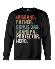 Husband - Father - Bonus Dad - Grandpa Crewneck Sweatshirt tile