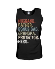 Husband - Father - Bonus Dad - Grandpa Unisex Tank tile