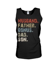 Husband - Father - Bonus - Dad - Son Unisex Tank tile