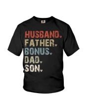 Husband - Father - Bonus - Dad - Son Youth T-Shirt tile