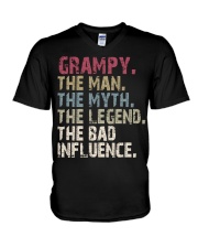 Grampy - The Legend - vMA22 V-Neck T-Shirt tile
