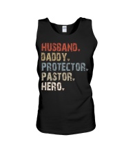 Husband-Daddy-Protector-Pastor-Hero Unisex Tank tile