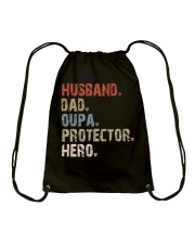 Husband-Dad-Oupa-Protector-Hero Drawstring Bag tile