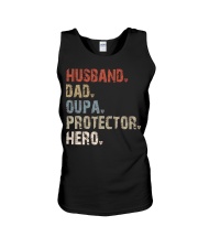 Husband-Dad-Oupa-Protector-Hero Unisex Tank tile