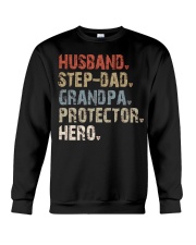Husband-Step-Dad-Grandpa-Protector-Hero Crewneck Sweatshirt tile