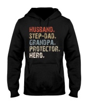 Husband-Step-Dad-Grandpa-Protector-Hero Hooded Sweatshirt tile