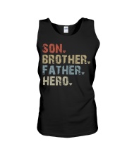 Son-Brother-Father-Hero Unisex Tank tile