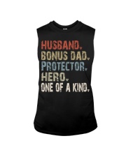 Husband-Bonus dad-Protector-Hero-One of a kind Sleeveless Tee tile