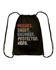 Mushes-Daddy-Engineer-Protector-Hero Drawstring Bag tile