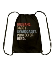 Husband-Daddy-Granddaddy-Protector-Hero Drawstring Bag tile