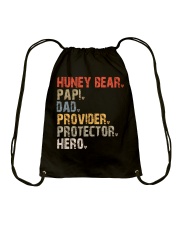 Huney Bear-Papi-Dad-Provider-Protector-Hero Drawstring Bag tile