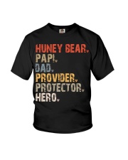 Huney Bear-Papi-Dad-Provider-Protector-Hero Youth T-Shirt tile