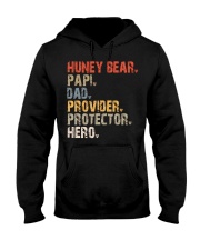 Huney Bear-Papi-Dad-Provider-Protector-Hero Hooded Sweatshirt tile