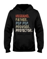 Husband - Father - Pop pop - Provider - Protector Hooded Sweatshirt tile