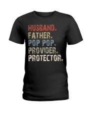 Husband - Father - Pop pop - Provider - Protector Ladies T-Shirt tile