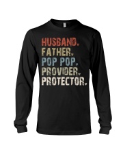 Husband - Father - Pop pop - Provider - Protector Long Sleeve Tee tile
