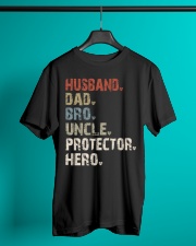 husband-dad-bro-uncle-protector-hero Classic T-Shirt lifestyle-mens-crewneck-front-3