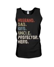 husband-dad-bro-uncle-protector-hero Unisex Tank tile