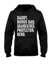 daddy-bonus-dad-grandfather-protector-hero Hooded Sweatshirt tile