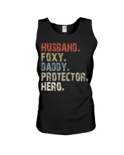 Husband - Foxy - Daddy - Protector - Hero Unisex Tank tile