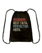 Husband - Best Tata - Protector - Hero Drawstring Bag tile