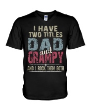 Dad and Grampy - Perfect gift V-Neck T-Shirt tile