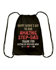 Happy Father's Day to our Step - Dad Drawstring Bag tile