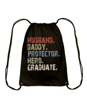 Husband - Daddy - Protector - Hero - Graduate Drawstring Bag tile