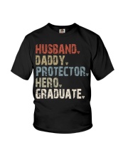 Husband - Daddy - Protector - Hero - Graduate Youth T-Shirt tile