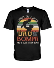 Dad And Bompa V-Neck T-Shirt tile