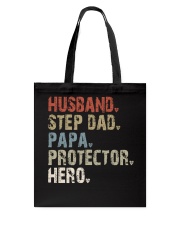Husband - Step Dad - Papa - Protector - Hero Tote Bag tile