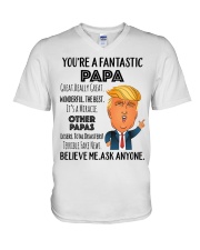 You're a Fantastic Papa V-Neck T-Shirt tile