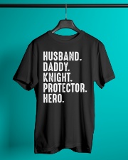 HUSBAND-DADDY-KNIGHT-PROTECTOR-HERO Classic T-Shirt lifestyle-mens-crewneck-front-3