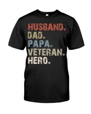 Husband-Dad-Papa-Veteran-Hero Premium Fit Mens Tee tile