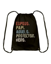Esposo Papi Abuelo - Protector Hero Drawstring Bag tile