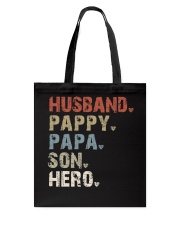 Husband-Pappy-Papa-Son-Hero Tote Bag tile