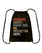 Husband-Daddy-Bonus Dad-Rn-Protector-Hero Drawstring Bag tile