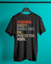 Husband-Daddy-Bonus Dad-Rn-Protector-Hero Classic T-Shirt lifestyle-mens-crewneck-front-3