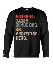 Husband-Daddy-Bonus Dad-Rn-Protector-Hero Crewneck Sweatshirt tile