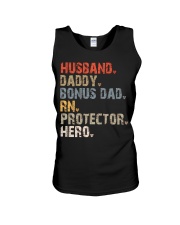 Husband-Daddy-Bonus Dad-Rn-Protector-Hero Unisex Tank tile