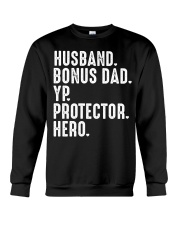 Husband Bonus Dad YP Protector Hero Crewneck Sweatshirt tile