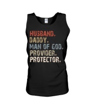 Husband-Daddy-Man Of God-Provider-Protector Unisex Tank tile