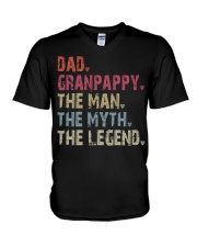 Dad - Granpappy - Man Myth Legend V-Neck T-Shirt tile