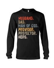 Husband-Dad-Man Of God-Provider-Protector-Hero Long Sleeve Tee tile