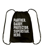 partner-daddy-protector-superstar-hero Drawstring Bag tile