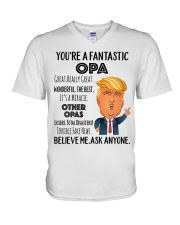 You're a Fantastic Opa V-Neck T-Shirt tile