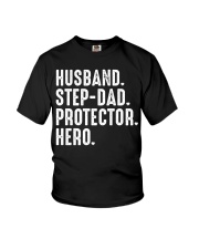 Husband Step Dad Protector Hero Youth T-Shirt tile