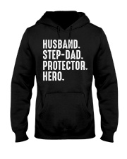 Husband Step Dad Protector Hero Hooded Sweatshirt tile