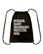 Husband - Daddy - Granddaddy - Protector - Hero Drawstring Bag tile