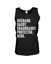 Husband - Daddy - Granddaddy - Protector - Hero Unisex Tank tile